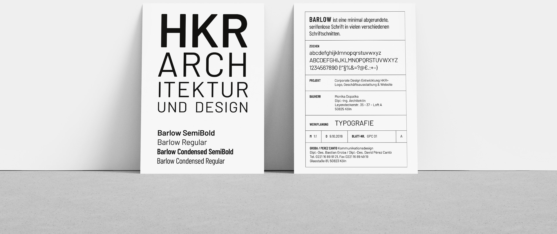 HKR Architekten – Hausschrift