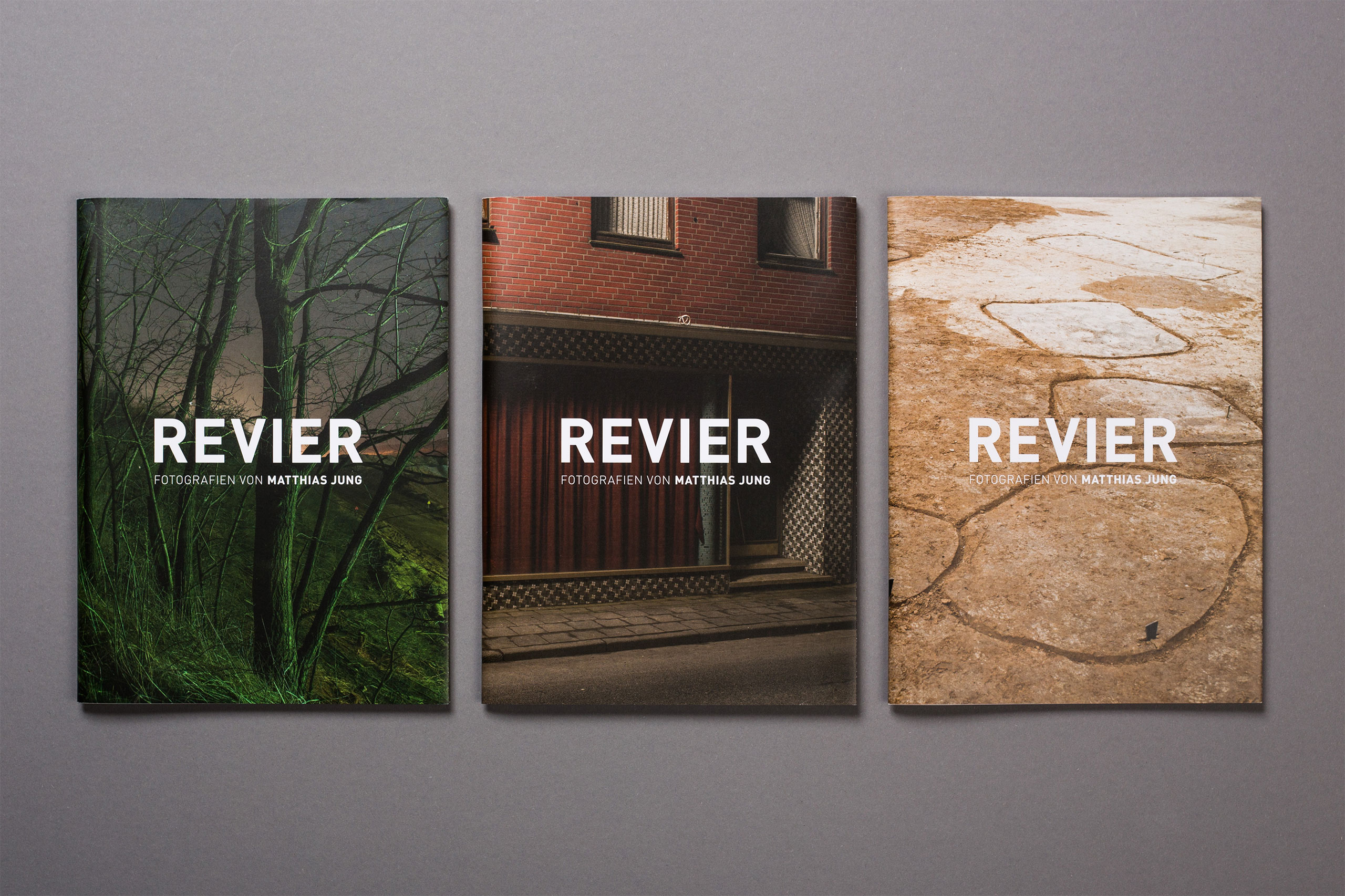 Revier Fotoband, drei Cover
